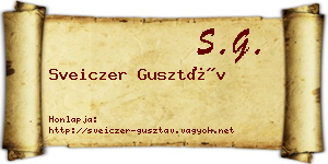 Sveiczer Gusztáv névjegykártya