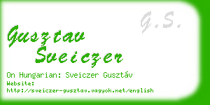 gusztav sveiczer business card