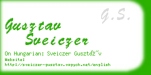 gusztav sveiczer business card